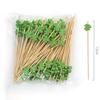 Decoration Kitchen & Bar Cocktail Decoration Bamboo Stick Fruit Stick Art Flower Stick Toothpick