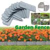Gartenlandschafts-Randbegrenzungen No-Dig Kunststoff Steinoptik Rasenbegrenzung Dekorative Kante für Hof Terrasse Weg Beete Rasenkanten Dekoration