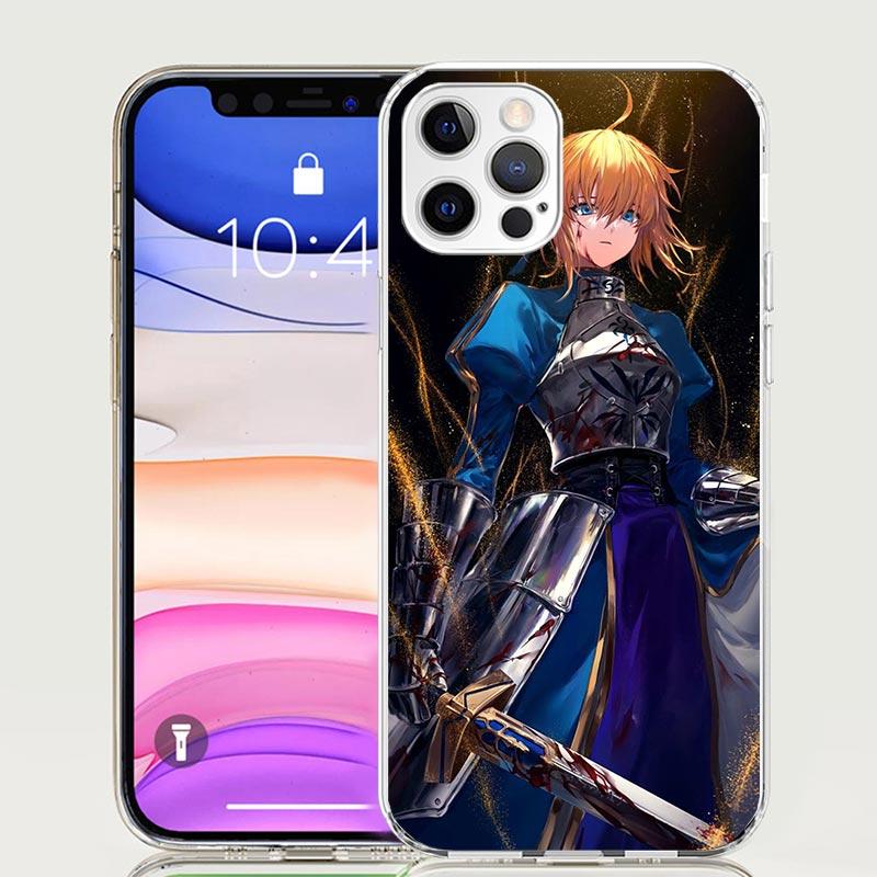 Fate Zero Stay Night Saber Phone Case For iPhone 17 Air 16 15 Plus 11 14 Pro Max 13 Mini 12 7 8 + SE Pattern Art Customized Cove