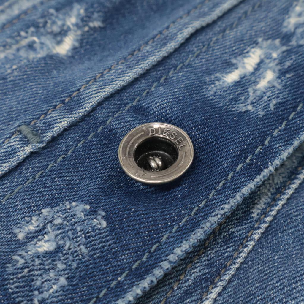 DIESEL [Domestically Authorized] ELSHAR Distressed Denim, Limited to 978 Pieces Jacket M blueUsed