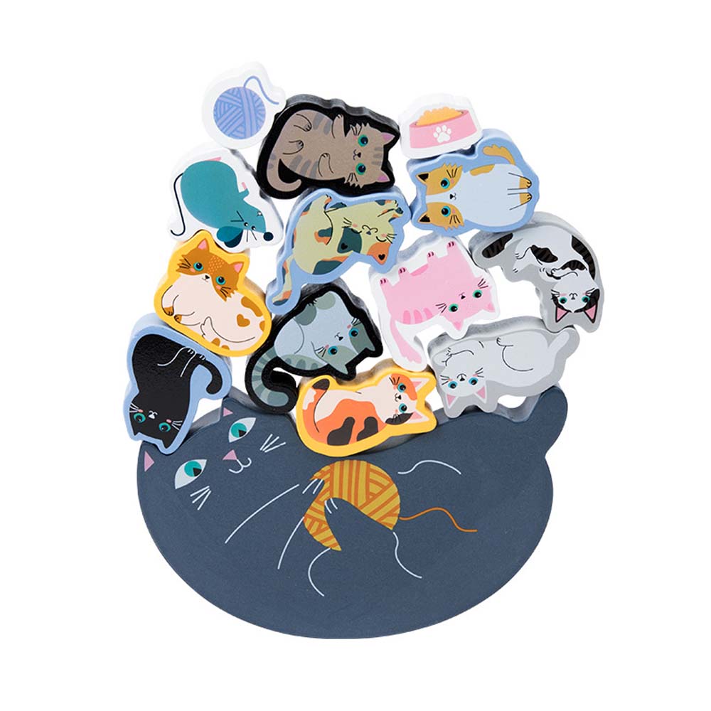 Stacking Games for Kids Wooden Balance Stacking Educational Toys for Family Games Birthday Gift Party Travel Toys