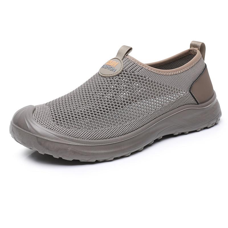 2025 Men's Vulcanized Shoes Comfortable Wear-resistant Slip-on Casual Shoes Summer Mesh Breathable Tennis Shoes Designer Brands
