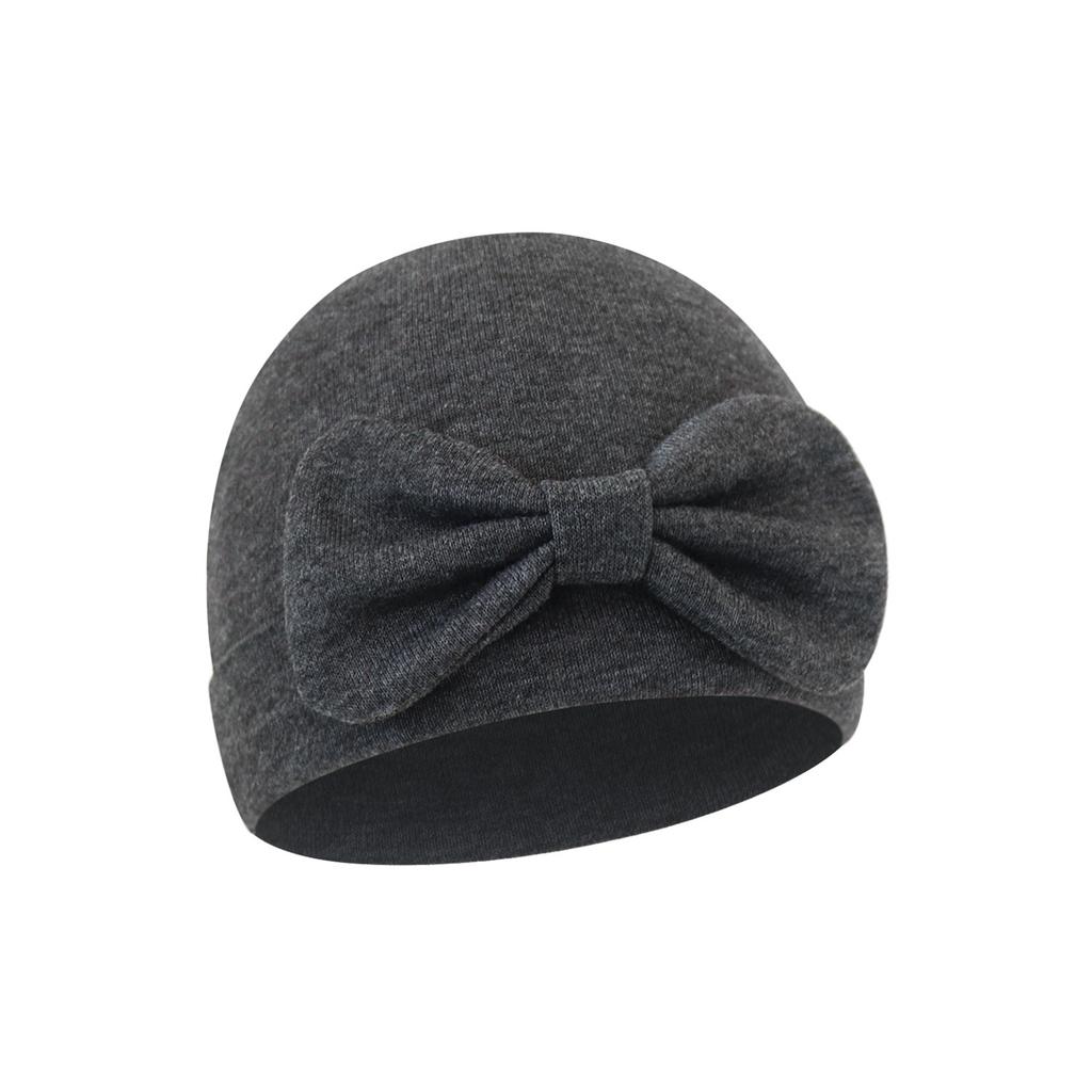 Oddychająca czapka niemowlęca bawełniana dla noworodków z kokardką, czapka płodowa, wygodne nakrycie głowy dla 0 do 6 miesięcy, unisex