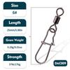 Fishing Barrel Swivels High Strength Rolling Ball Bearing Snaps Lure Connector Clip Saltwater or Freshwater Fishing