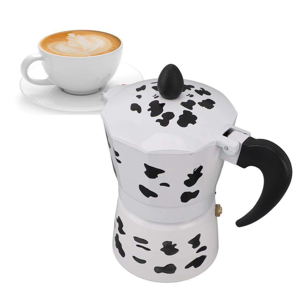 Milk Cow Color   Pot Aluminum Coffee Pot Coffee Maker for Home Cafe Outdoor Activities Camping Travel