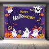 Halloween Background Image - Cartoon Halloween Photo Background - Pumpkin Moon Photography Background - Happy Halloween Party