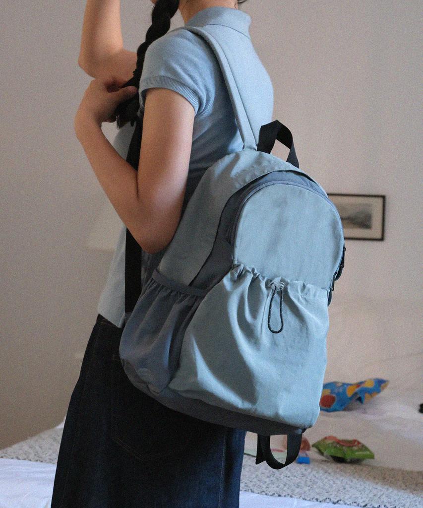 Kimhachan Nylon Mini Travel Backpack - Blue