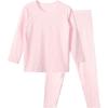 Girls' Thin Thermal Underwear Set