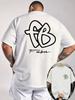 Unisex s Hip Hop Intertwined Letter Graphic T Shirt Unisex Women Crew Neck Short Sleeve Casual Streetwear Tops