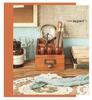 Wooden Desktop Organizer: Remote Holder & Stationery Box for Office or Makeup Brushes