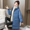 Winter Hooded Cotton Coat Fat Women's Medium and Long Hooded Cotton Coat