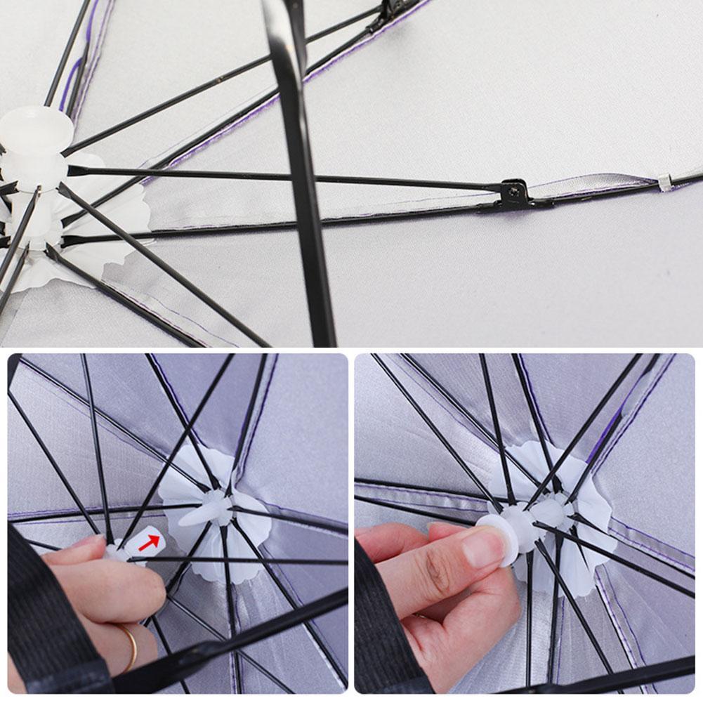 Outdoor Foldable Head Umbrella Hat Windproof Fishing Head Wearing Sunshade Rain Gear Portable Umbrella Camping Beach Head Hats