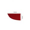Red Carbon Fiber Car Driver Side AC Vent Below Panel Sticker For Fiat 500 12-15