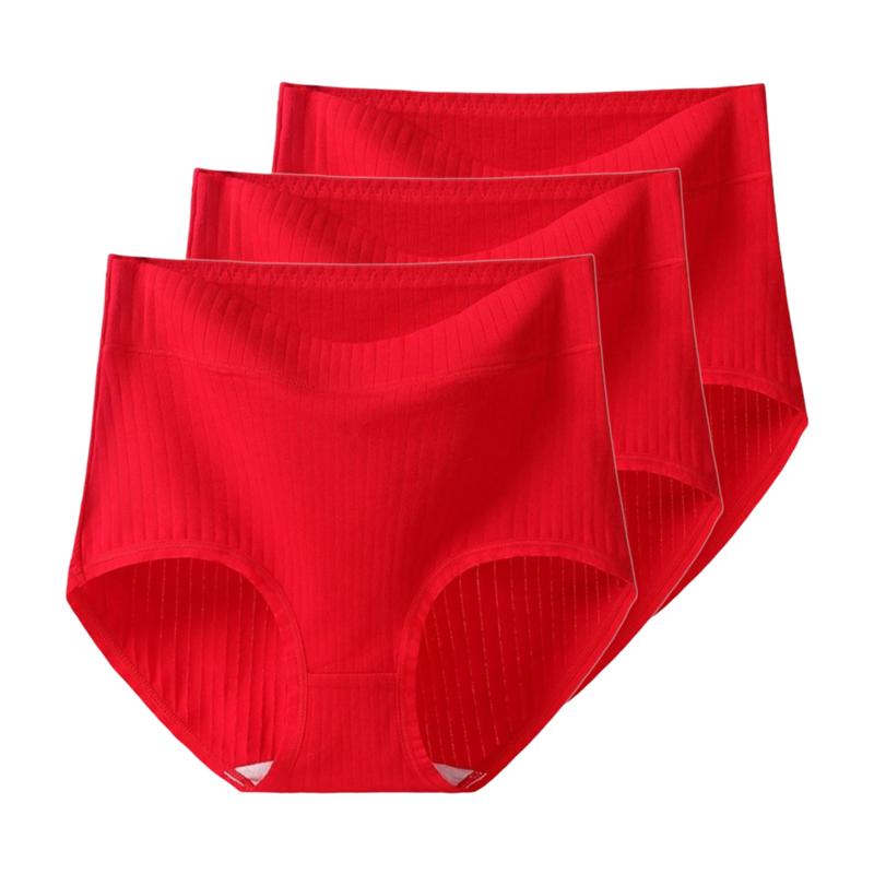 3pcs Women's Panties Cotton Underwear Plus Size Underpants High Waist Briefs XL XXL 3XL 4XL 5XL 6XL