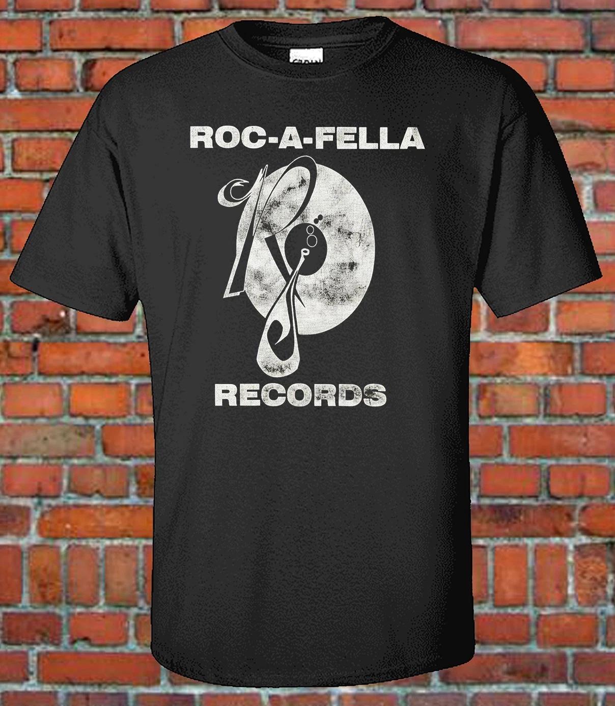 Vintage Style T-Shirt Retro Reproduction - Roc logo 90s Bootleg Hip-Hop Tee 2XL