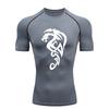 Dragon - Design  Men's Sports T - Shirt Training Fitness Compression Workout T - Shirt Athletic Tees Gym T - Shirts