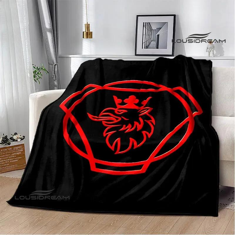 3D S-Scania Truck Printed Blanket Picnic Blanket Warm Flannel Blankets Home Bed Linings Blankets for Beds Birthday Gift