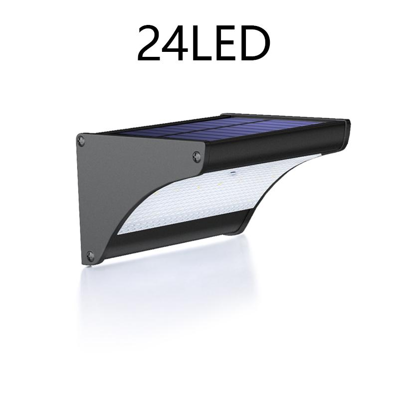 

Солнечные светодиодные настенные светильники с датчиком движения Садовые светильники Домашнее наружное освещение Уличное настенное освещение с алюминиевым металлическим корпусом Охранное освещение Warm Lighting