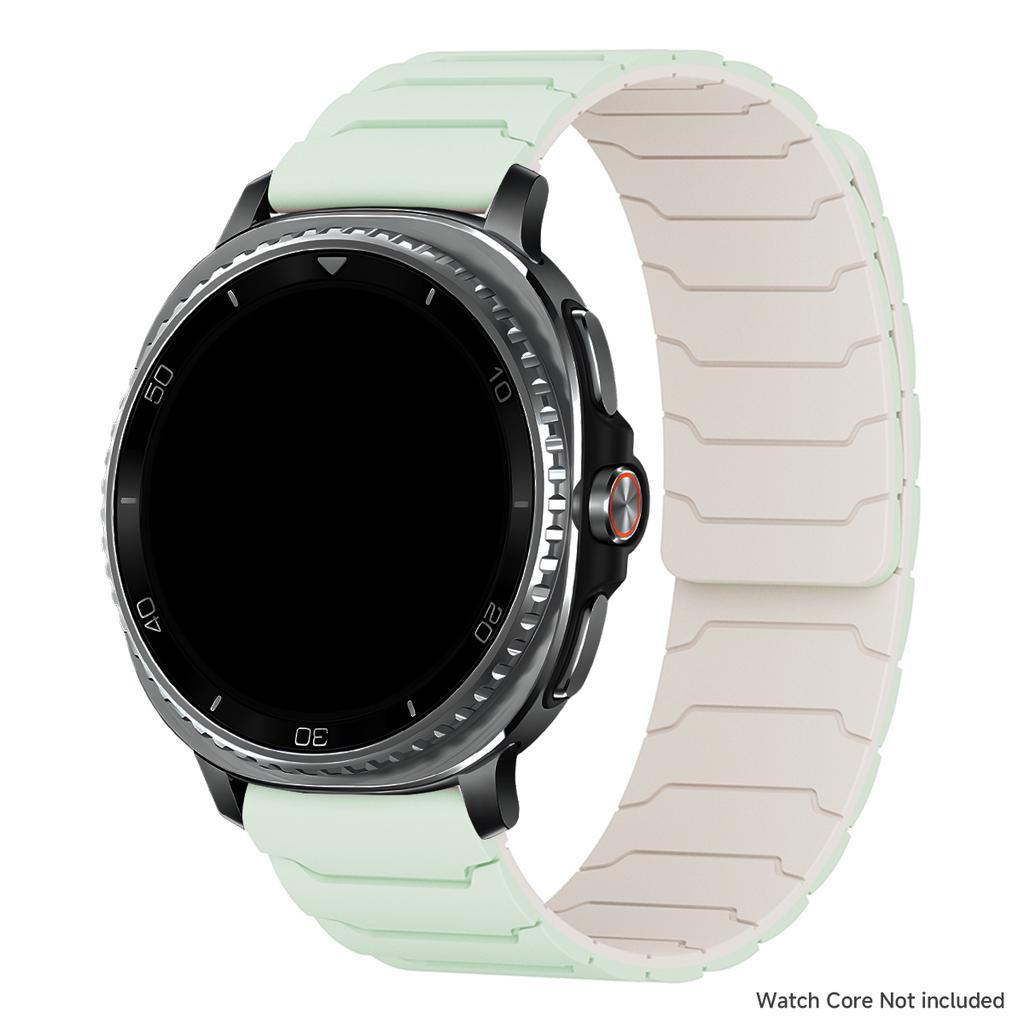 Magnetic Loop Strap for Samsung Galaxy Watch 8/8 Classic Silicone Sport Band for Galaxy Ultra 2025/7 Ultra Two-tone Bracelet
