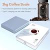 USB Rechargeable Digital Kitchen Scale 0.1g Accuracy LED Screen High-precision Scale Portable Design 3kg Capacity