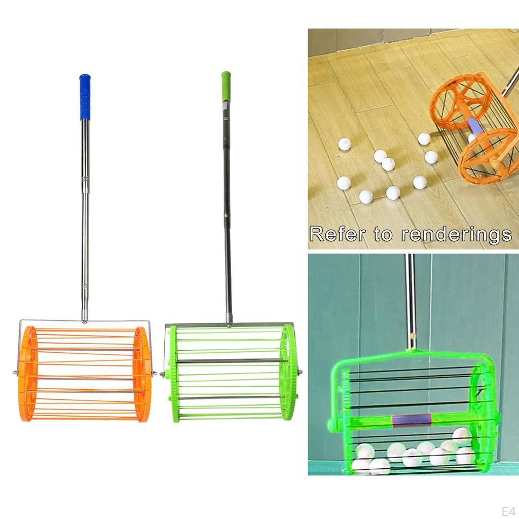 Adjustable Length Table Picker Upper Portable Ball Container for Picking and Storage