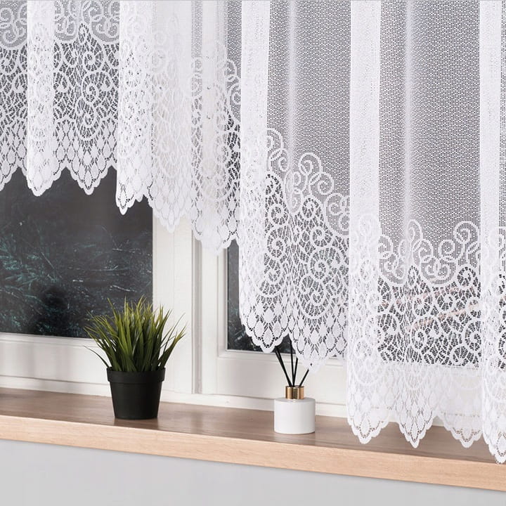 Ready-made Jacquard Curtain Violetta 400x160cm White