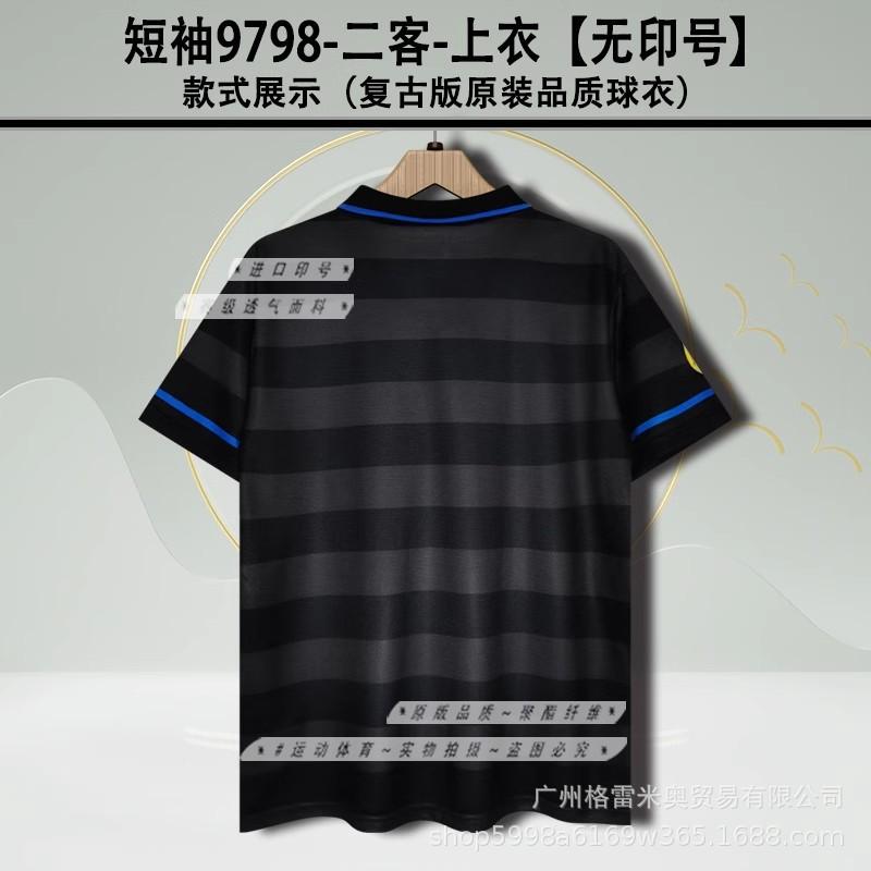 979899 Inter Milano Maglia Inter casa e trasferta Ronaldo Recoba maglia calcio retro a maniche corte