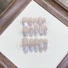 Hand-woven Armor Purple Fishtail Shell Hand-painted Fishtail Cat Eye Pure Temperament Nail Art Patch