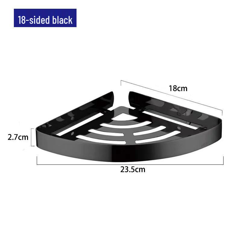 Lochfreie 304 Edelstahl Eckregal für Badezimmer und Hotel Wandmontierte Aufbewahrung