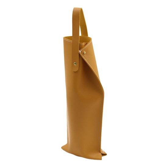 Wine Packaging Bag Fake Leather Wine Tote Carrier Stylish Wine Bottle Protective Bag with Handle for Party