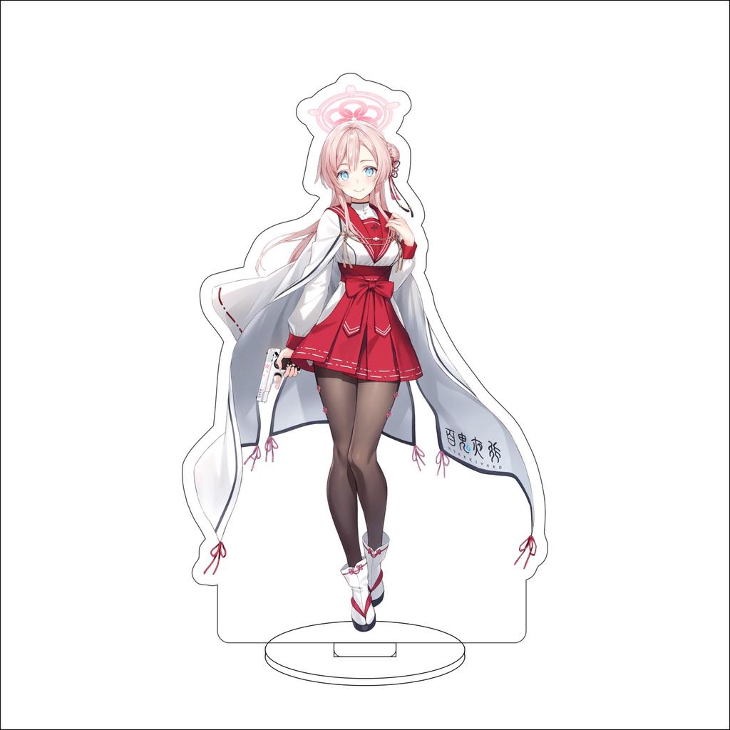 16CM Anime Blue Archive The Animation  Cosplay Acrylic Stand Ornaments Okusora Ayane Sorasaki Hina Figure Stand Halloween Gifts