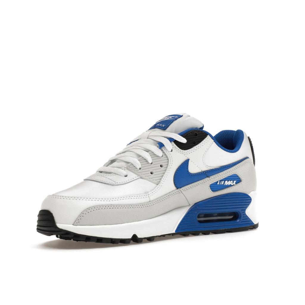 Nike Air Max 90 Leder Weiß Game Royal Herren Sneaker Photon-Dust Schwarz FN6843-100