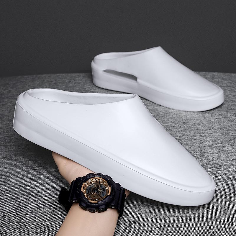 Fashion2024 Hot Sale New Men Slippers Flip Flops Man Beach Shoes Summer New Fashion Cool Outdoor Half Drag For Men Sandalias Hombre