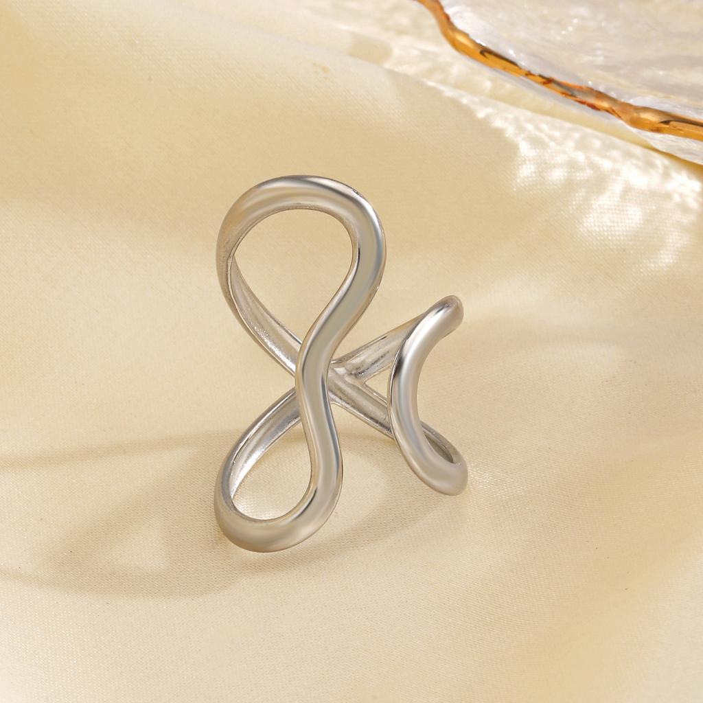 925 Silver Star Rings for Women Men Zircon Open End Couple Ring Wide Retro Daily Wearing Wedding Jewelry Gifts