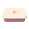 Silicone Lunch Box Four Compartment Leakproof Bento Box Microwavable Anti-fall Crisper Portable Office Picnic Food Container
