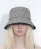 Eondeokeonteulolseutyudio Cotton Bucket Hat Drop Bucket / Cotton Hb / Line Black