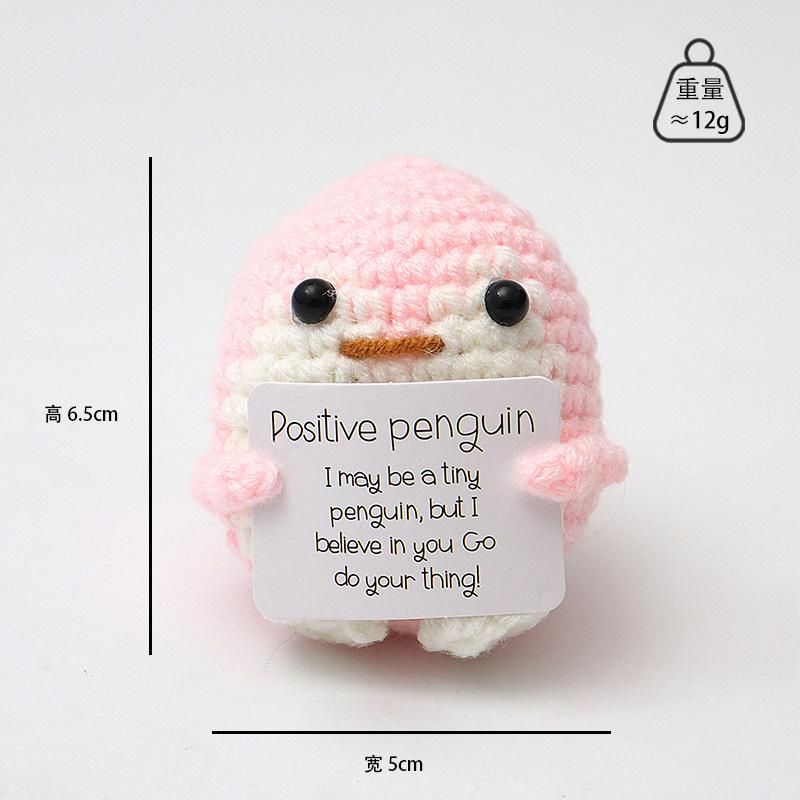 Bamboline Crochet Energia Positiva Mini Abbraccio Tascabile Per Regali di Laurea Patate Lavorate a Maglia Fatte a Mano Decorazioni per Scrivania