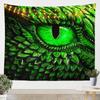Black and White Vintage Dragon Tapestries Fantasy Castle Tapestry,Dark Sky Mythical Animal Hanging Wall Art Antique Prehistoric