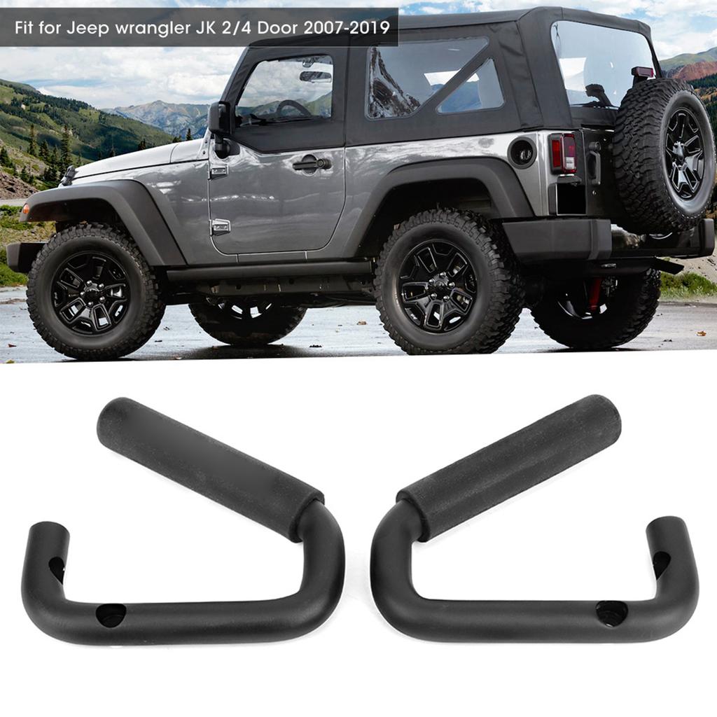 Aluminium Alloy Car Front Grab Handle Accessory Fit for Wrangler JK 2 4 Door 2007‑2019
