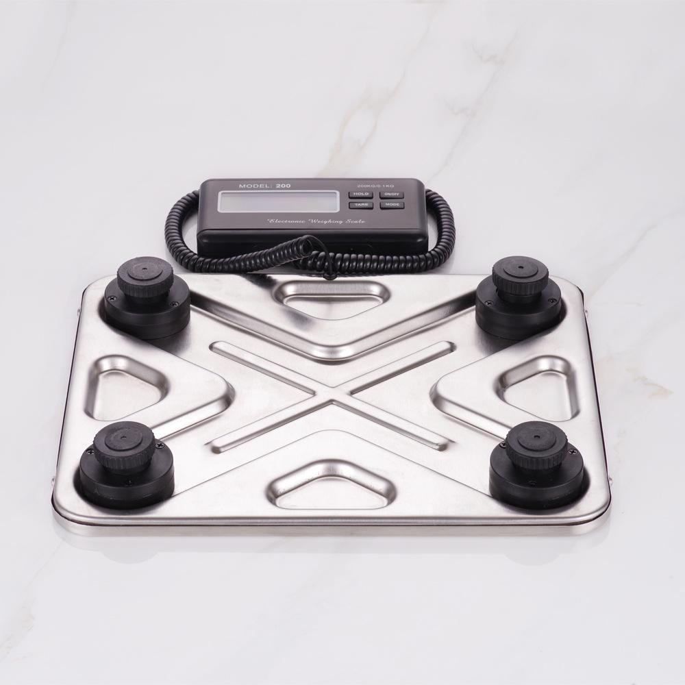 200Kg Stainless Steel Countertop Electronic Pet Scales Portable Pet Scale Ultra-thin Luggage Parcel Express Table Scale