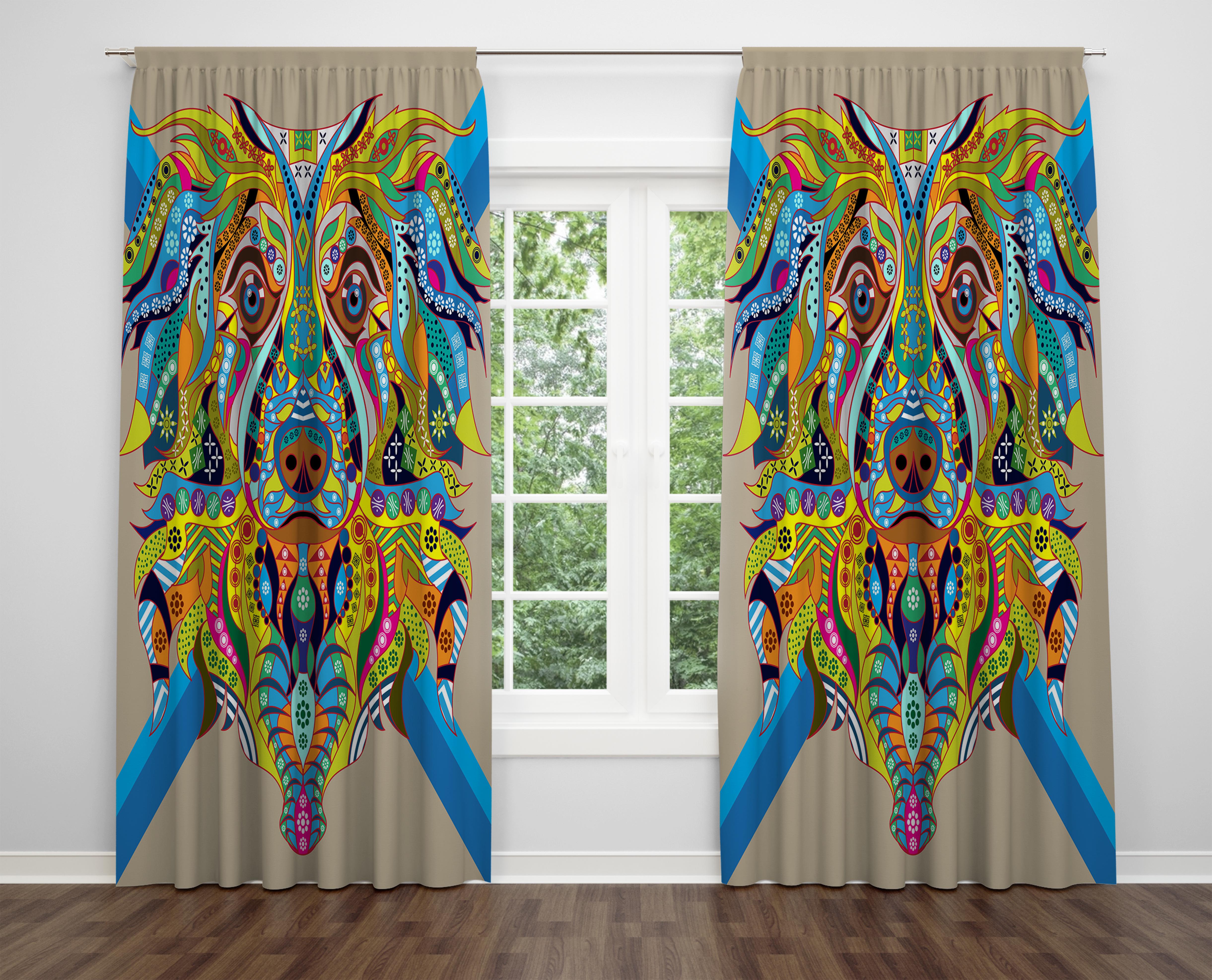 

Декоративний дизайн, високоякісна бавовняна тканина, ви можете вибрати одну або подвійну фіранку з крила 1 piece різнокольоровий