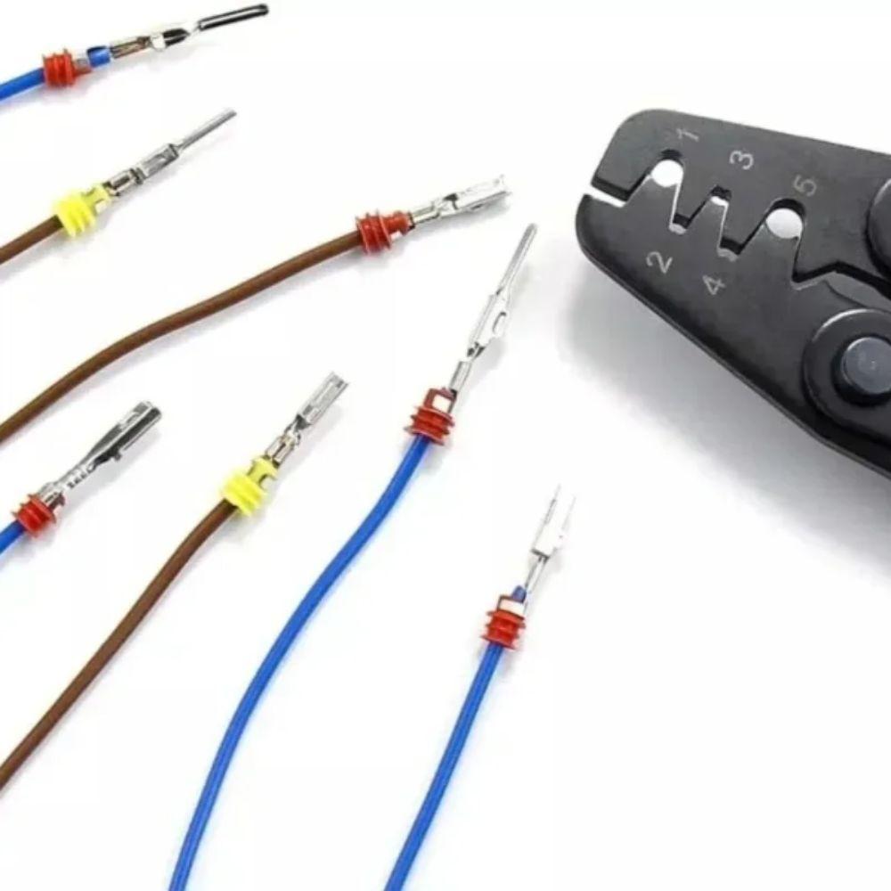 290 Stück Crimp-Pins 1/1,5/1,8/2,2/2,8/3,5mm Elektrischer Steckverbinder-Pin Nicht-isolierter Stecker Crimp-Pins