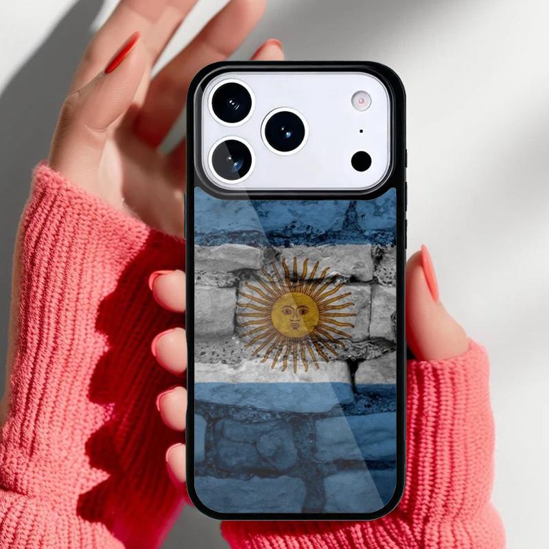 Argentinien Flagge Handyhülle für iPhone 17 16 15 14 13 Pro Max Rückabdeckung für 12 11 Pro Hülle