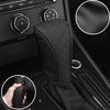 Mobidea Breathable Cowhide Gear Shift Cover - Carbon Fiber Patterned Leather Anti-Slip and Non-Destructive Installation