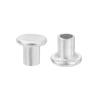 50 peças Rebites Semi-Tubulares Laurer 4mm x 6mm Alumínio Redondo Cabeça Chata Semi