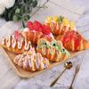 Artificial Croissant Simulation Realistic Croissant Fake Bread Simulation Food Toy for Decoration Display Props Model