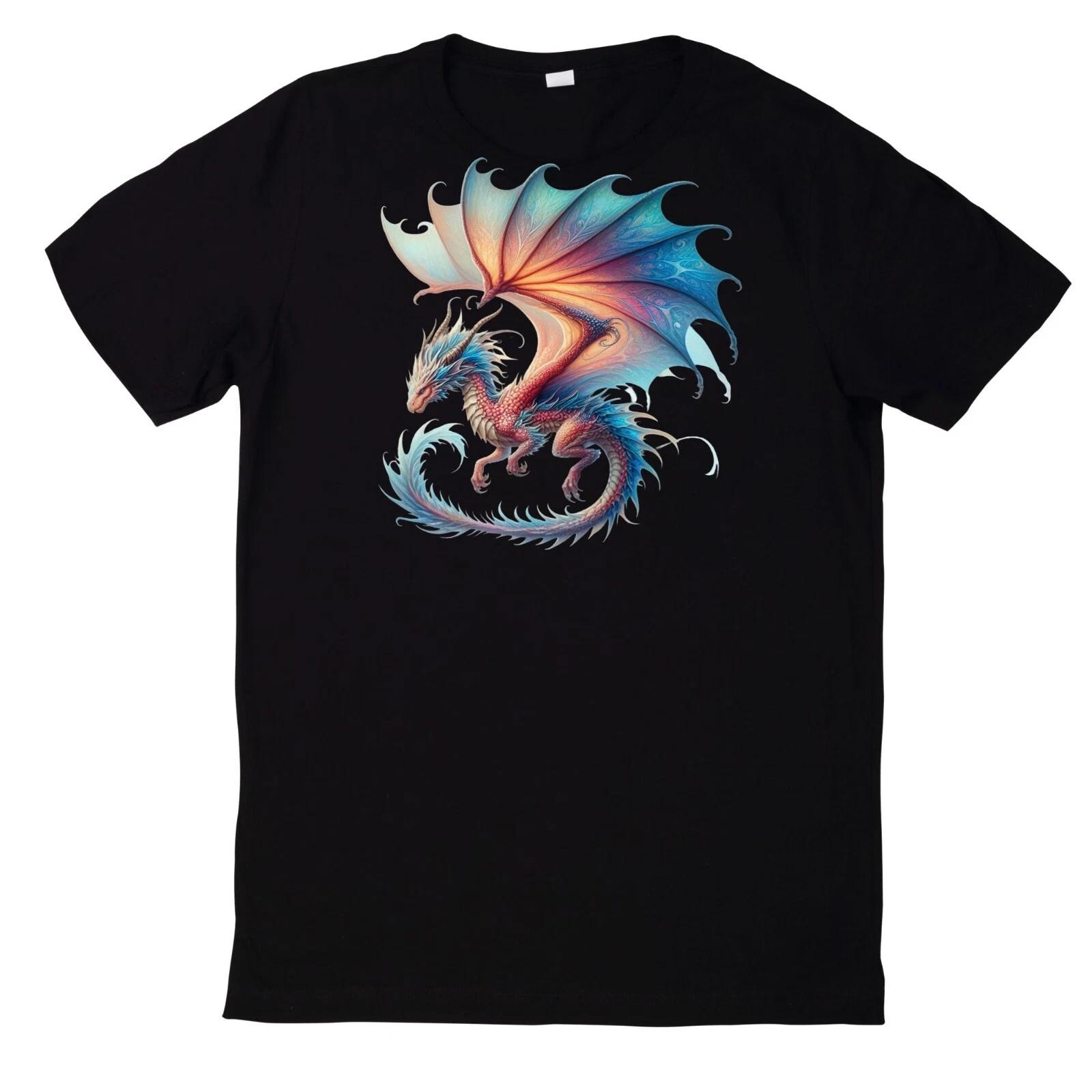 T-Shirt Fantasy Drachen Magischer Drache Motiv Baumwolle M