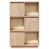 Highboard 74x35x117 Cm Solid Wood Pine