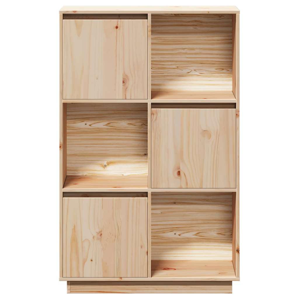 Highboard 74x35x117 Cm Solid Wood Pine