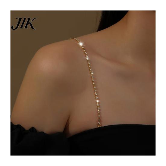 Bra Accessory Shoulder Strap Sparkling Rhinestone Anti-Slip Fancy Embellishment Straps Adjustable Women Underwear Accessories B